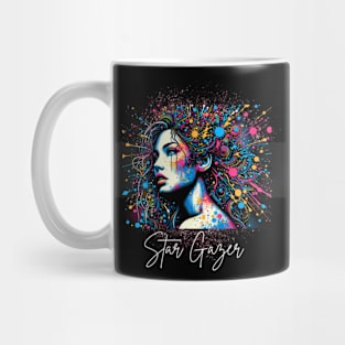 Star Gazer (color splash artwork) Mug